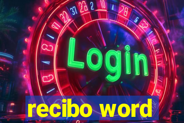 recibo word